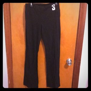Boot cut black yoga pants